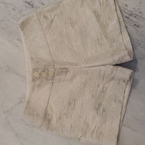 Classy and chic metallic accented shorts